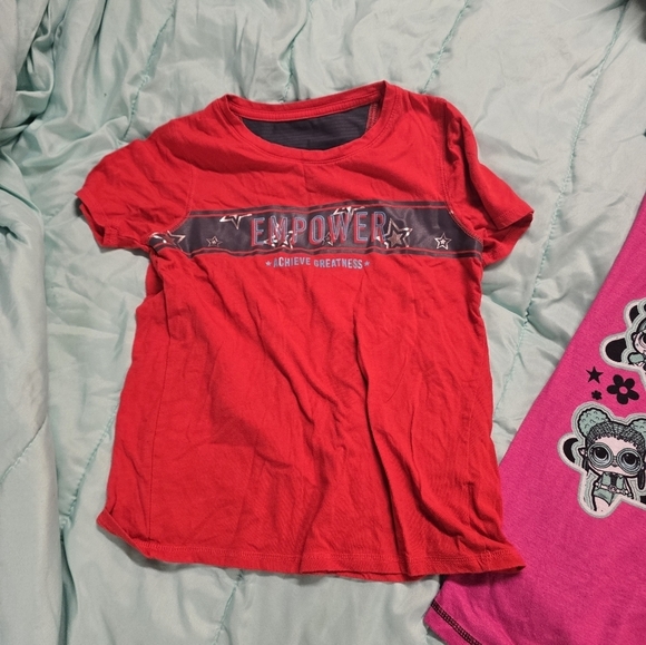 girls size 10-12 clothing bundle of 3, pajamas and a t-shirt - Picture 5 of 8